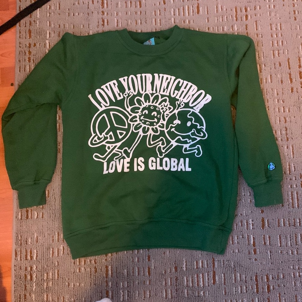 Love Your Neighbor Gone Global Vintage Crewneck
